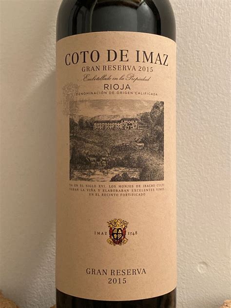 Bodegas El Coto Rioja Coto De Imaz Gran Reserva Spain La Rioja