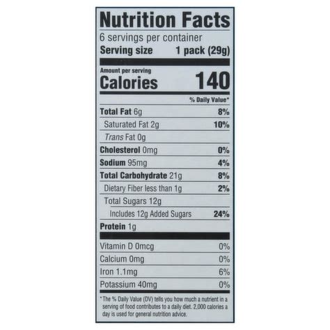 Oreo Cookies Nutrition Label | Besto Blog