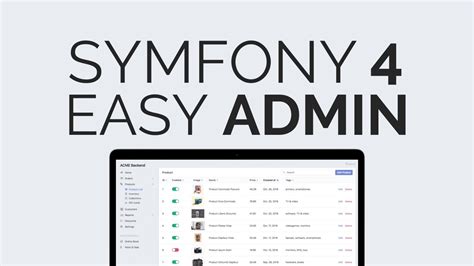 Simple Admin Bundle In Symfony