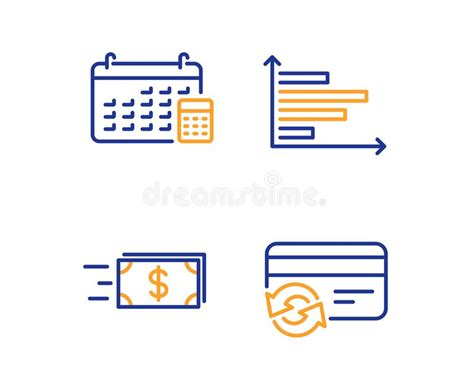 Calendrier Diagramme Horizontal Et Ensemble D Ic Nes De Transfert D