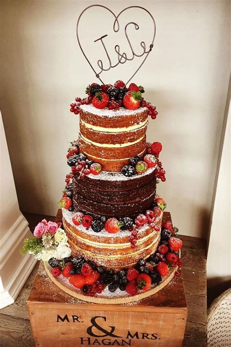 Naked Wedding Cake Inspiration Fab Mood Wedding Color Haircuts Hairstyles Nails Colours
