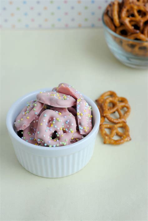 Pink Chocolate Covered Pretzels Recipe Kat Balog