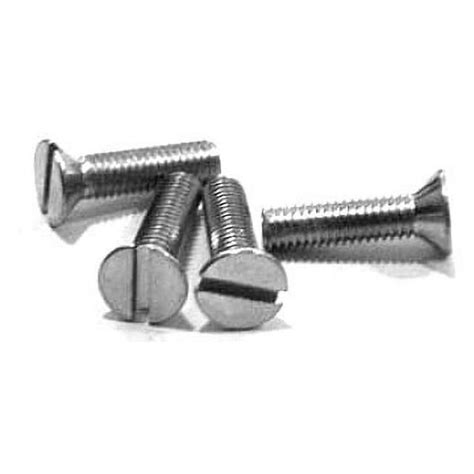 1 4 20 X 1 1 4 Machine Screws Slotted Flat Head 18 8 Stainless Steel 1000 Piece Carton