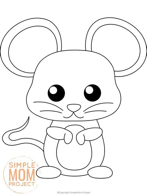 Free Printable Forest Mouse Coloring Page For Kids