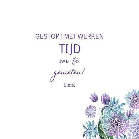 Pensioen Hart Bloemen Felicitatiekaarten Kaartje2go