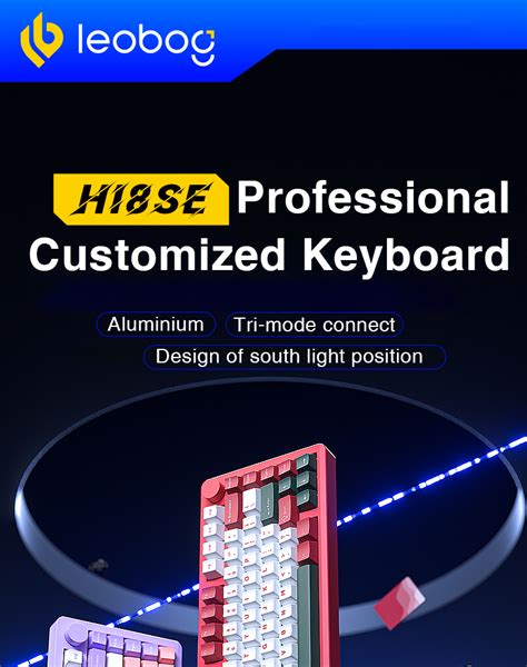 AULA LEOBOG Hi8SE Aluminum Keyboard CNC Aluminum Tri Mode Connect Full Key Hot Swappable