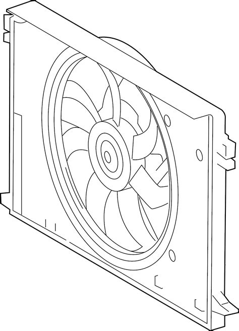 Toyota RAV4 PRIME Engine Cooling Fan Assembly 16360F0070 Brampton