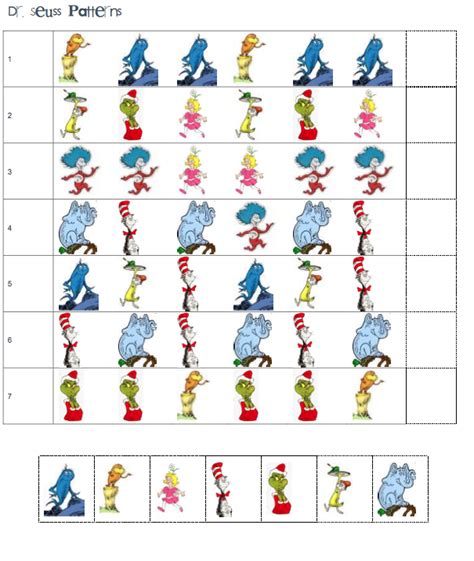 Dr Seuss Math Free Printables