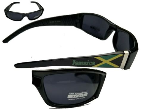 Jamaica Colors Flag Rasta Stripes Square Sunglasses Jamaican Shades Glasses Ebay