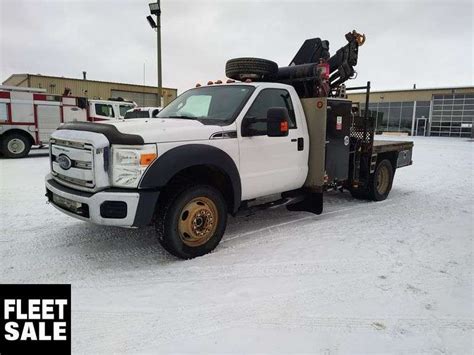 2014 Ford F 550 Super Duty 4X4 S A HIAB 077BS 3 CLX Picker Deck Truck