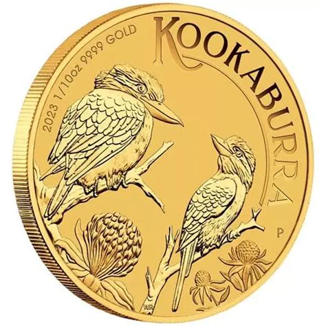 Perth Mint 2023 Gold Kookaburra 1 10oz Bullion Coin