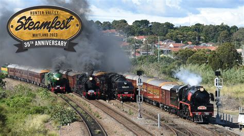 Hunter Valley Steamfest 2023 Great Train Race Youtube