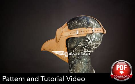 Plague Doctor Mask Pattern - DIY Pattern - Pdf Download - Video Tutorial