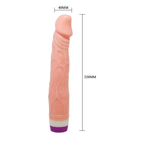 Güçlü Titreşimli 22 cm Realistik Vibratör Gerçekci Penis Dildo BNR