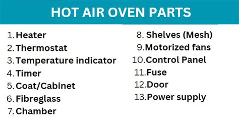 Hot Air Oven Principle Parts Types Uses Biology Notes Web