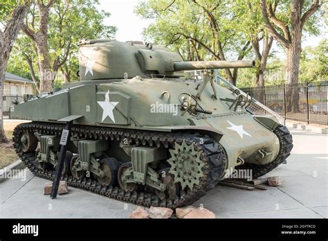 Un Tanque Sherman M4 Del Ejército De Los Estados Unidos De La Segunda