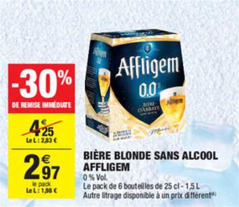 Promo Bi Re Blonde Sans Alcool Affligem De Remise Imm Diate Chez Carrefour Market
