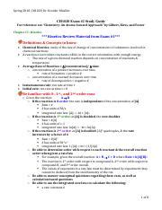 Sp Ch Exam Study Guide Pdf Spring Ch Dr Kreider