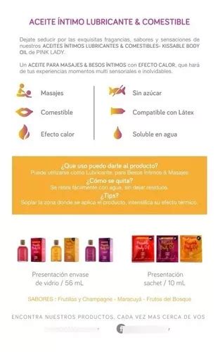 Aceite Comestible Lubricante Intimo Efecto Calor Maracuya En Venta En