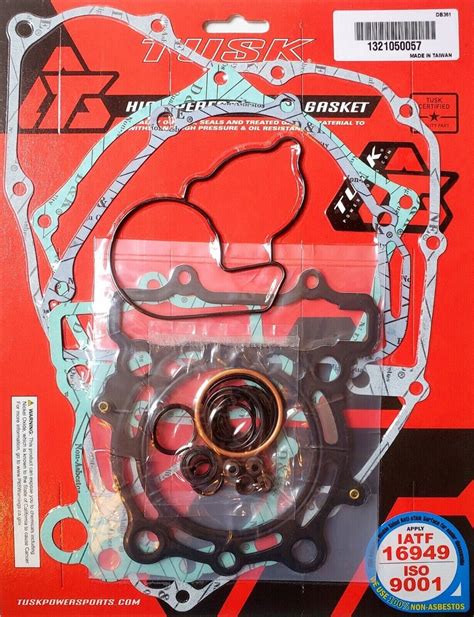 Tusk Complete Gasket Kit Top Bottom End Kawasaki Kx F Ebay