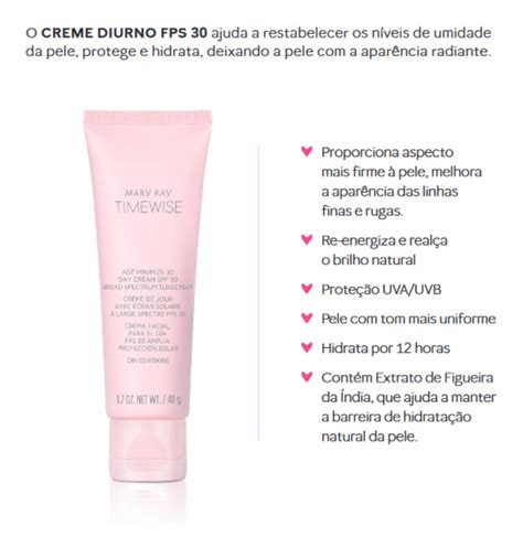 Creme Diurno Fps 30 Mary Kay Timewise 3d Normal Seca Mercado Livre