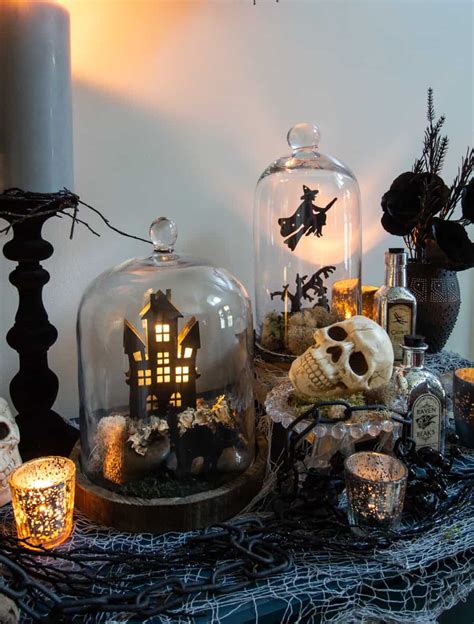 Halloween Cloche DIY - Deeply Southern Home