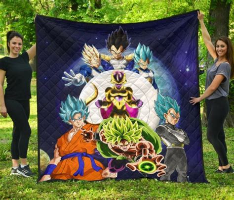 Dragon Ball Anime Premium Quilt Db Super Saiyan Characters Broly Goku