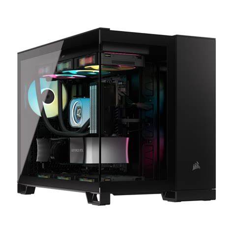 Corsair 2500x Mid Tower Dual Chamber Black 黑色無立柱全景 Mid Tower Pc Case C