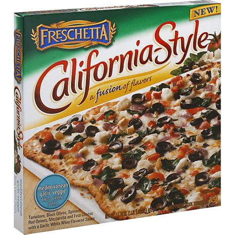 Freschetta California Style Pizza Thin Crust Mediterranean Garlic