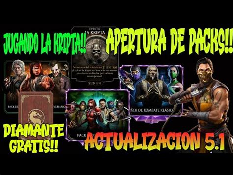 Diamante Gratis Jugando La Kripta Actualizacion Mortal Kombat