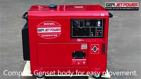 Emergency Use Air Cooled Super Silent Diesel Generator Set For Home