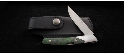 Pocket Knife Le Thiers Advance Rwl Fat Carbon Green Dark Matter