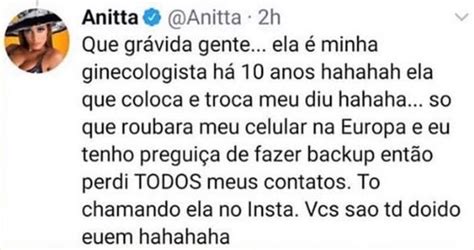 Anitta Esclarece Rumores Sobre Gravidez Ela Coloca E Troca Meu DIU