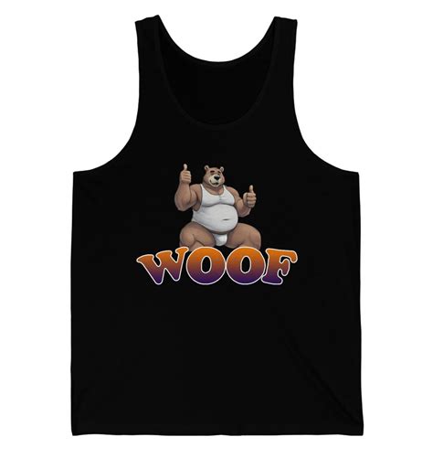 Woof Bear Man Unisex Tank Top Gay Bear Apparel For Pride Etsy