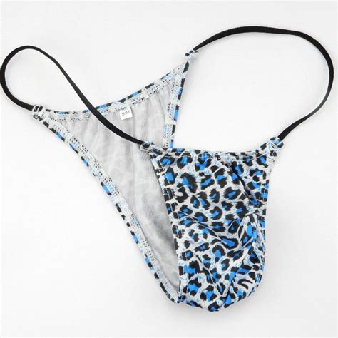 Fashion Soft Sexy Gay Men S Thongs Leopard Camouflage Underwear Lingerie G String Men Breathable