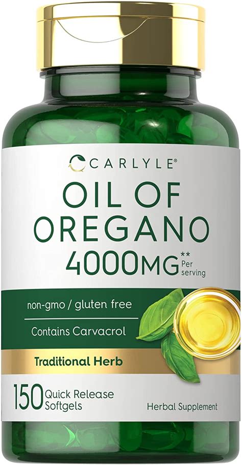 Carlyle Oregano Oil Capsules Mg Softgels Walmart