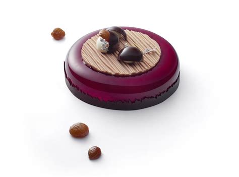 Chestnut And Blackcurrant Entremets Pastry And Bakery Elle Vire