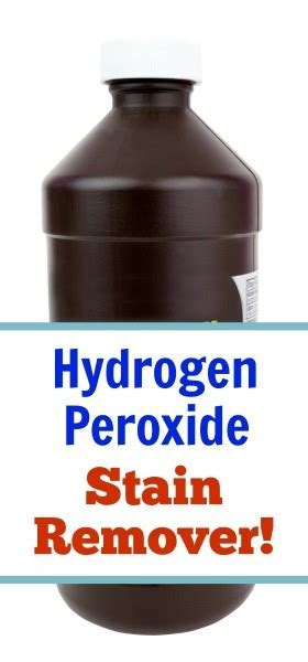 hydrogen peroxide stain remover thriftyfun