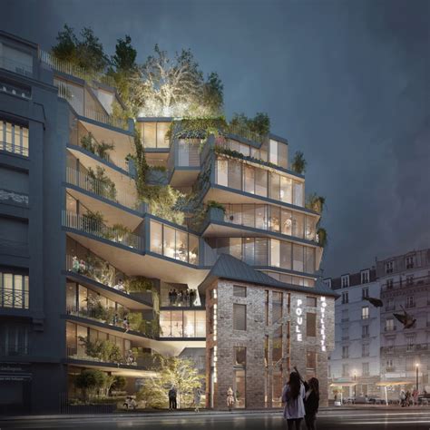 Paris Immeuble Nudge Logements Commerces Et Cr Che Agence