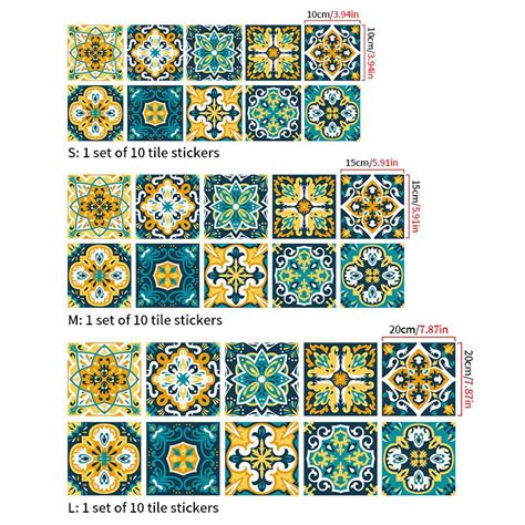 10 шт., водостойкая напольная плитка, наклейка на стену, кухня, спальня ...