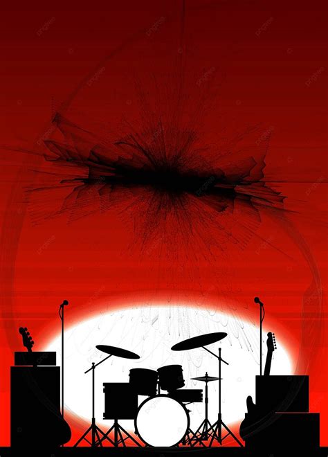 Rock Band Poster Backdrop Poster Setup Drum Photo Background And