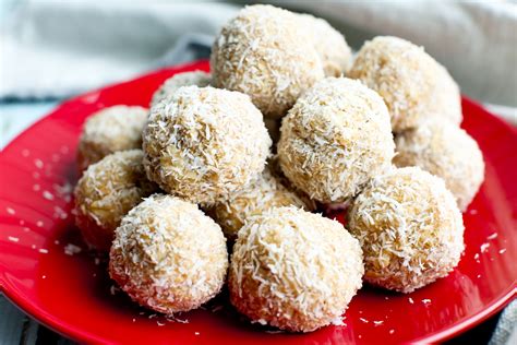 No Bake Peanut Butter Snowballs Happy Healthy Mama