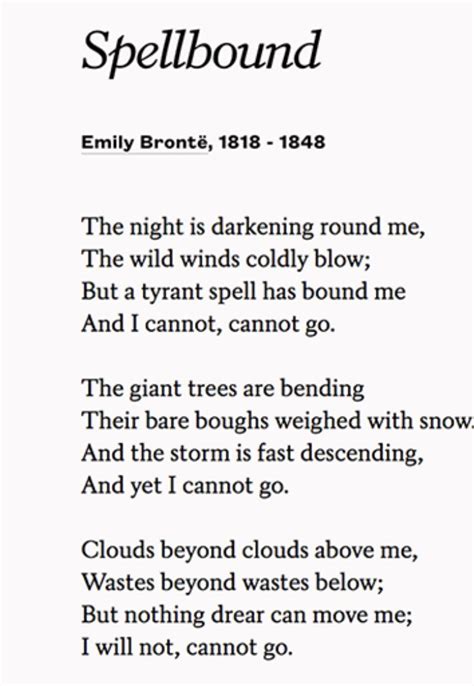 Spellbound — Emily Brontë Poetry Inspiration