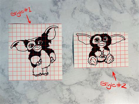 Mogwai GIZMO Gremlins Custom Decals Car Stickers permanent - Etsy