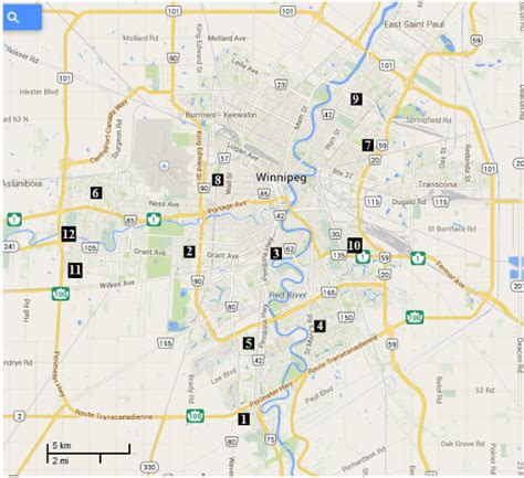 Winnipeg Airport Map