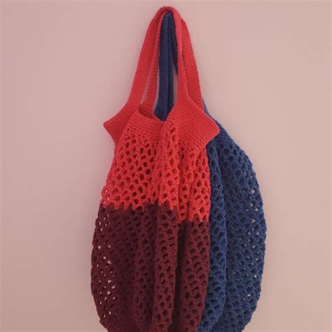 Large Crochet Market Bag Pattern Crochet Tote Bag Crochet Grocery Bag Pattern Reusable