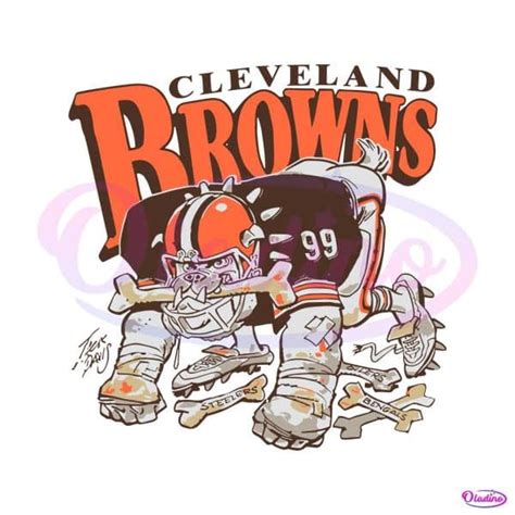 Retro Cleveland Browns Mascot SVG Digital Download - Oladino