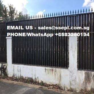 Black Aluminium Fence Fabricator In Singapore Singapore Specialized