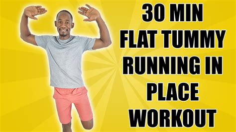 Minute Flat Tummy Running In Place Workout To Lose Weight Fast Youtube