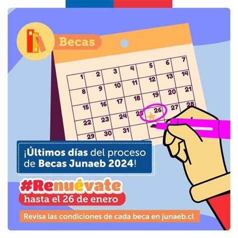 Mañana finaliza plazo para postular y renovar becas junaeb 2024